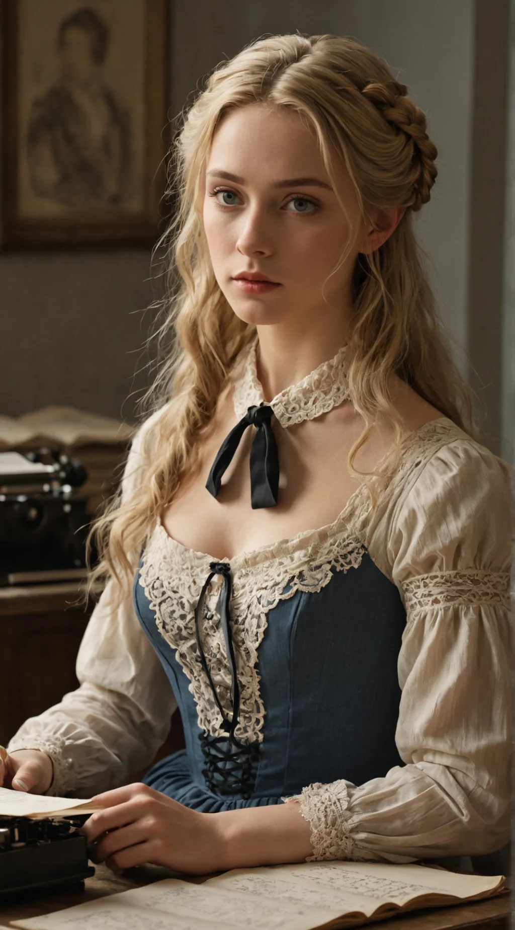 ai character: Violet Evergarden background