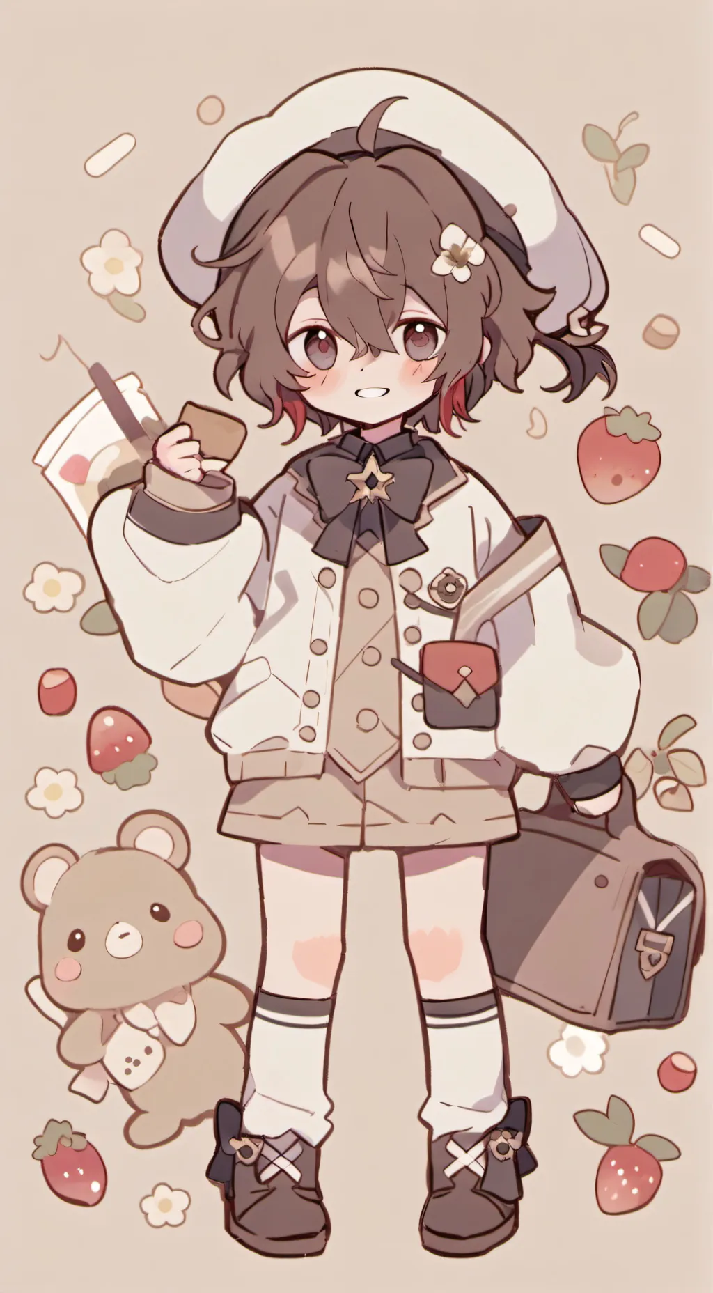 ai character: Bigback background