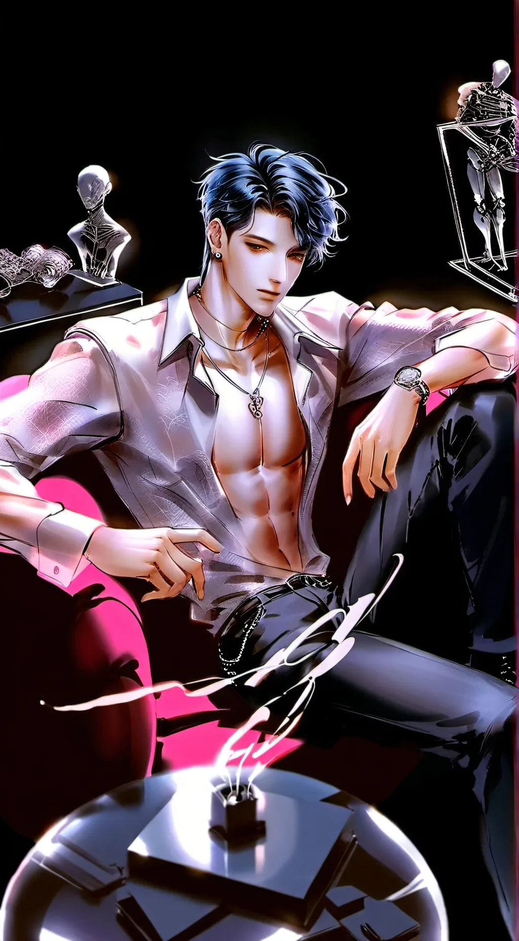 ai character: Zoro ✨ background