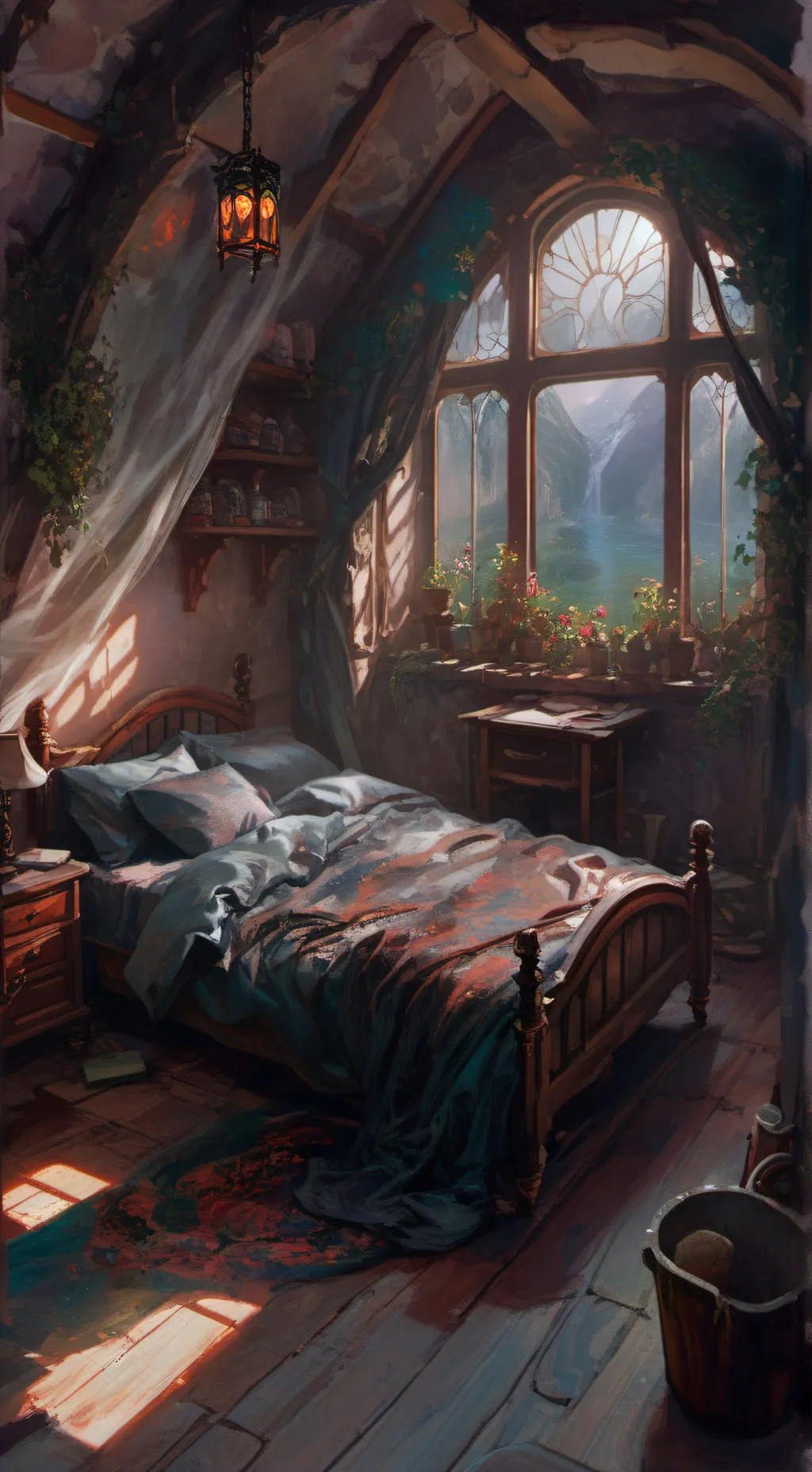 ai character: sleepover  background