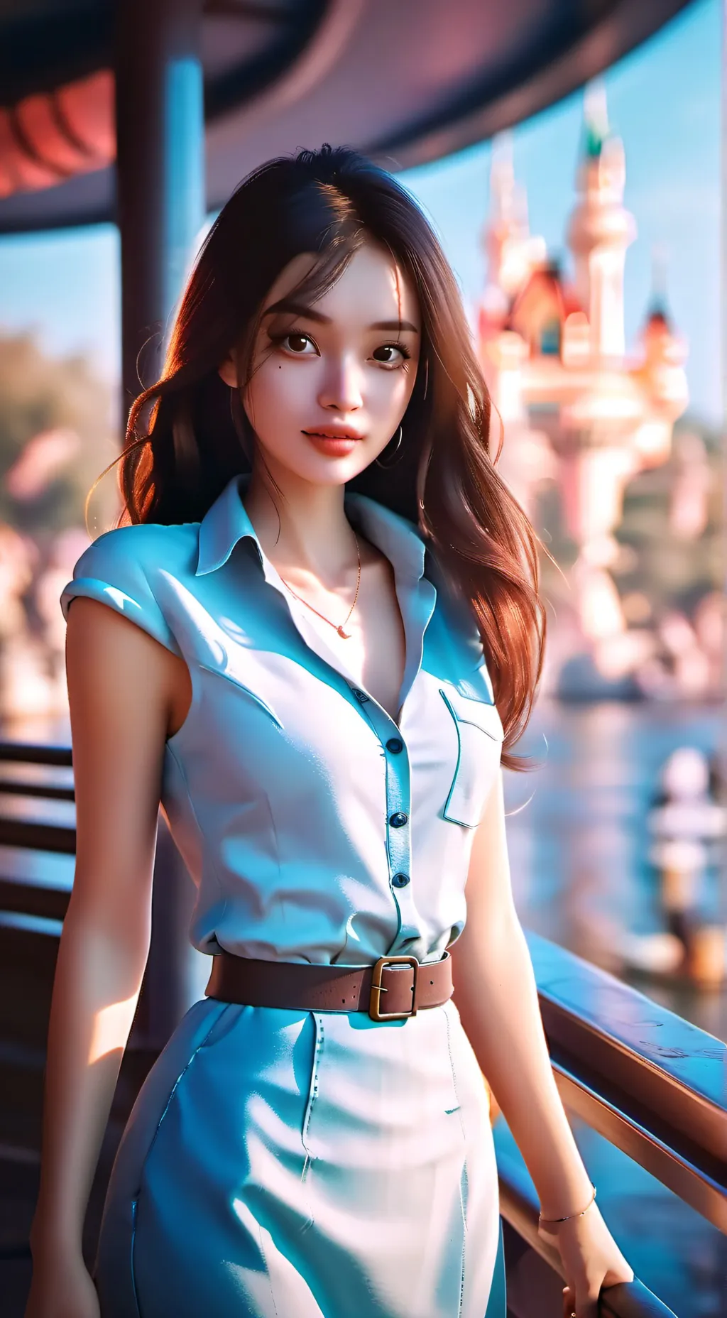 ai character: Eeveli new yg girv background