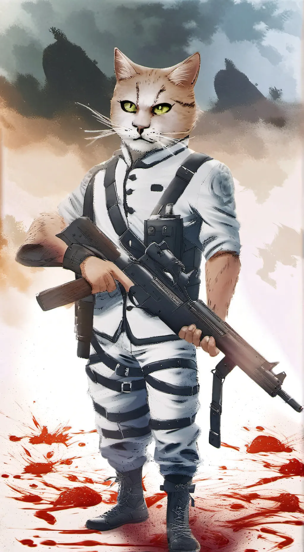 ai character: sprunki war 1 background