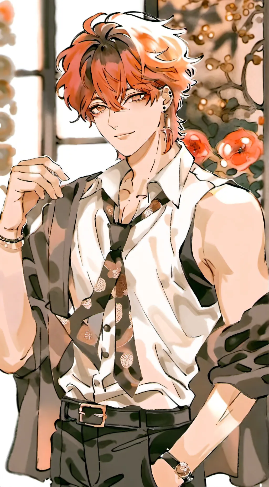 ai character: santy background