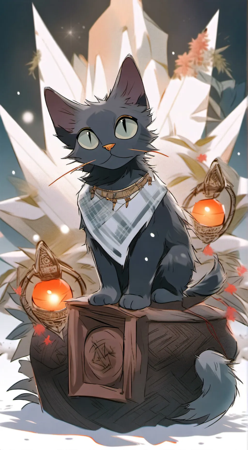 ai character: Gray background