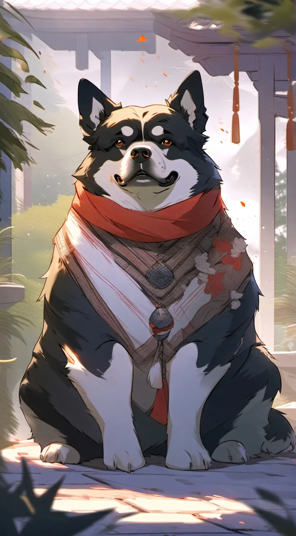 ai character: FAT DOG 3 background