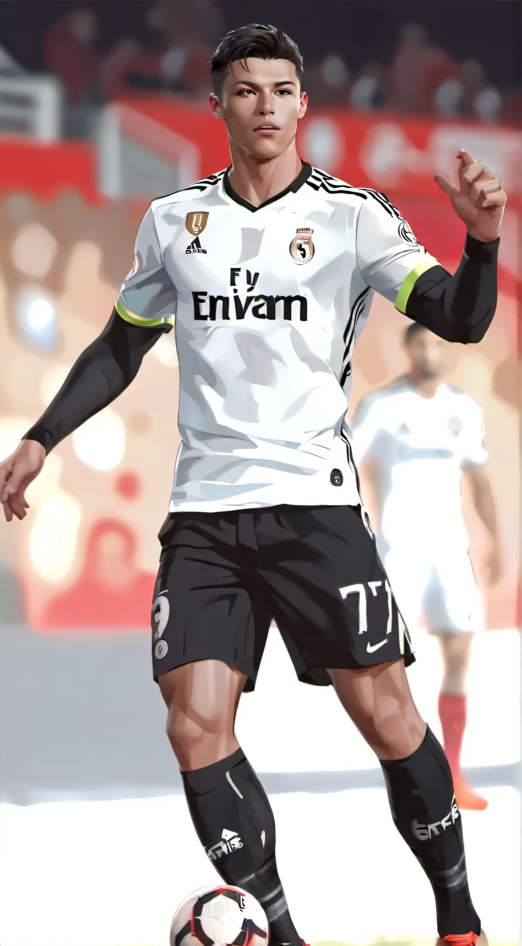 ai character: Ronaldo  background