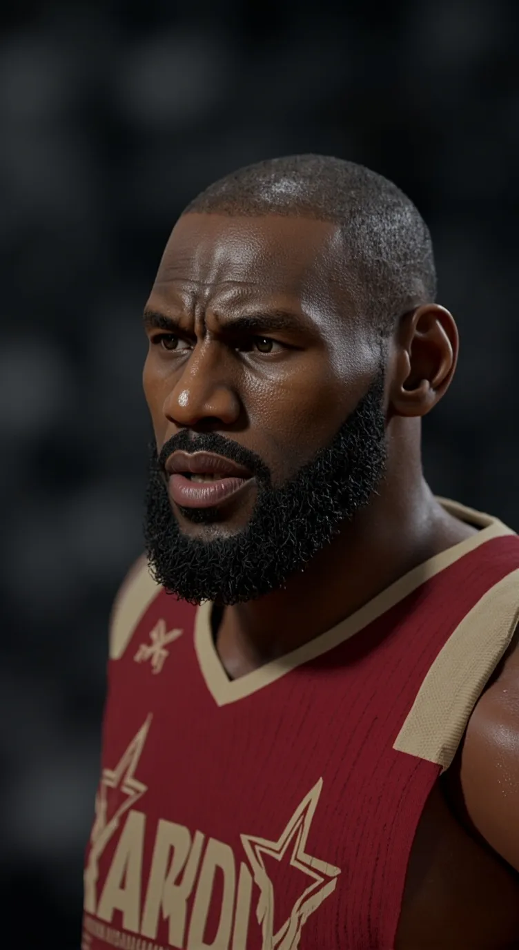 ai character: Lebron James  background