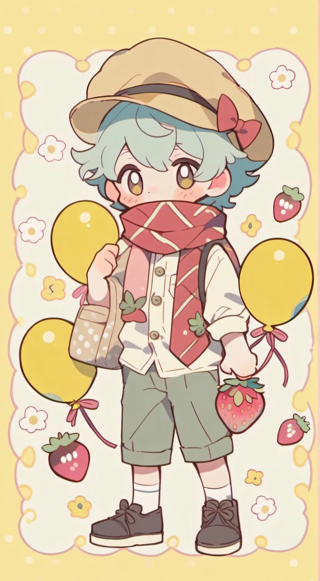 ai character: 🍓🤪~BerryFunny~🤪🍓 background