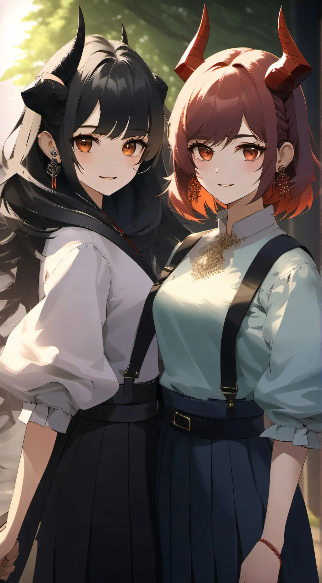 ai character: Miracle & Ariel  background