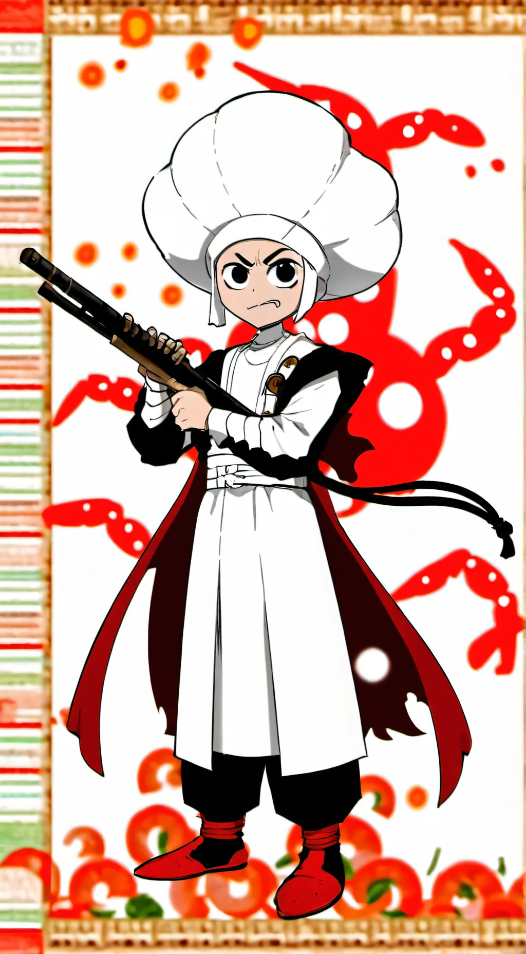 ai character: Shrimpo  background