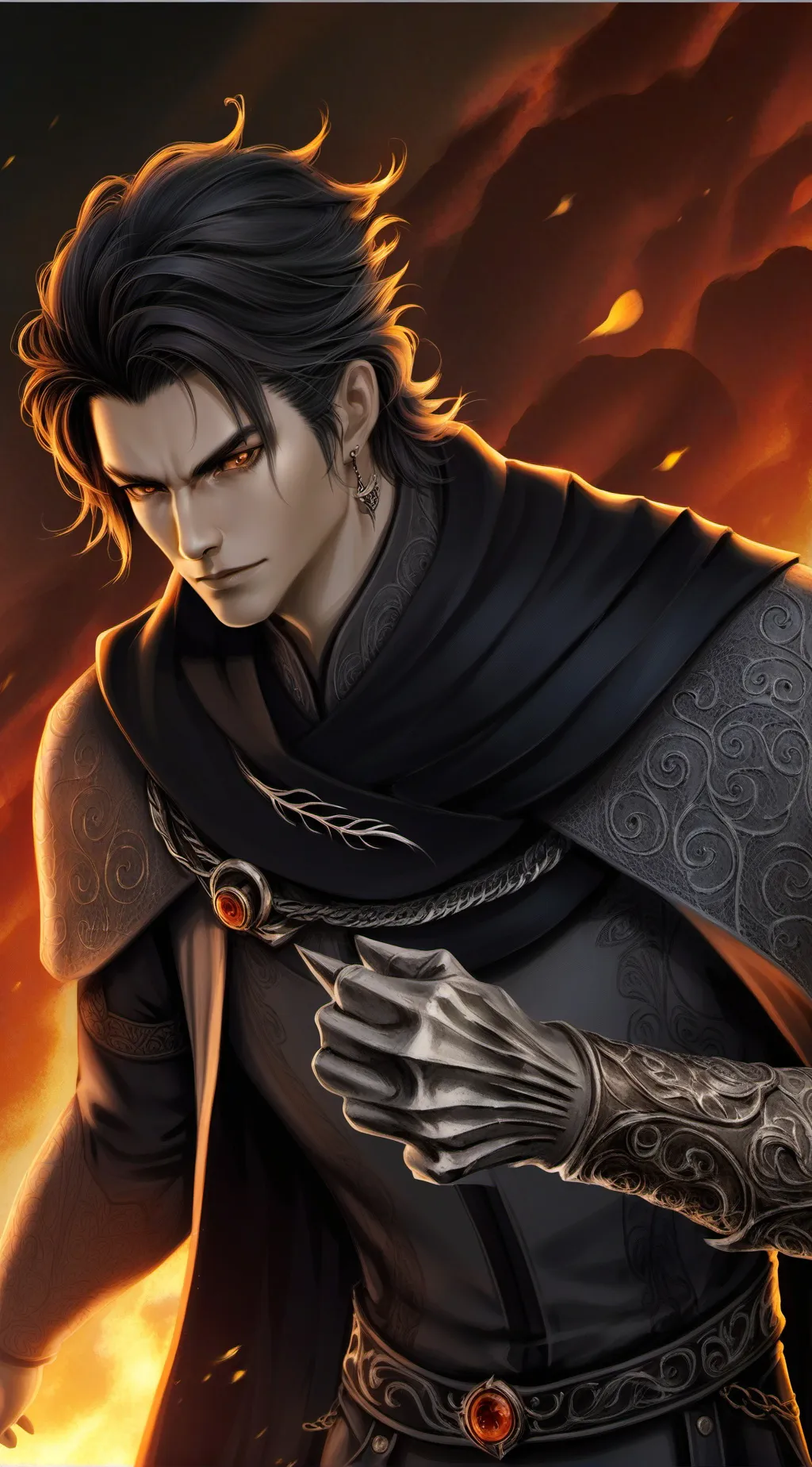 ai character: Ghost x Kõnig background