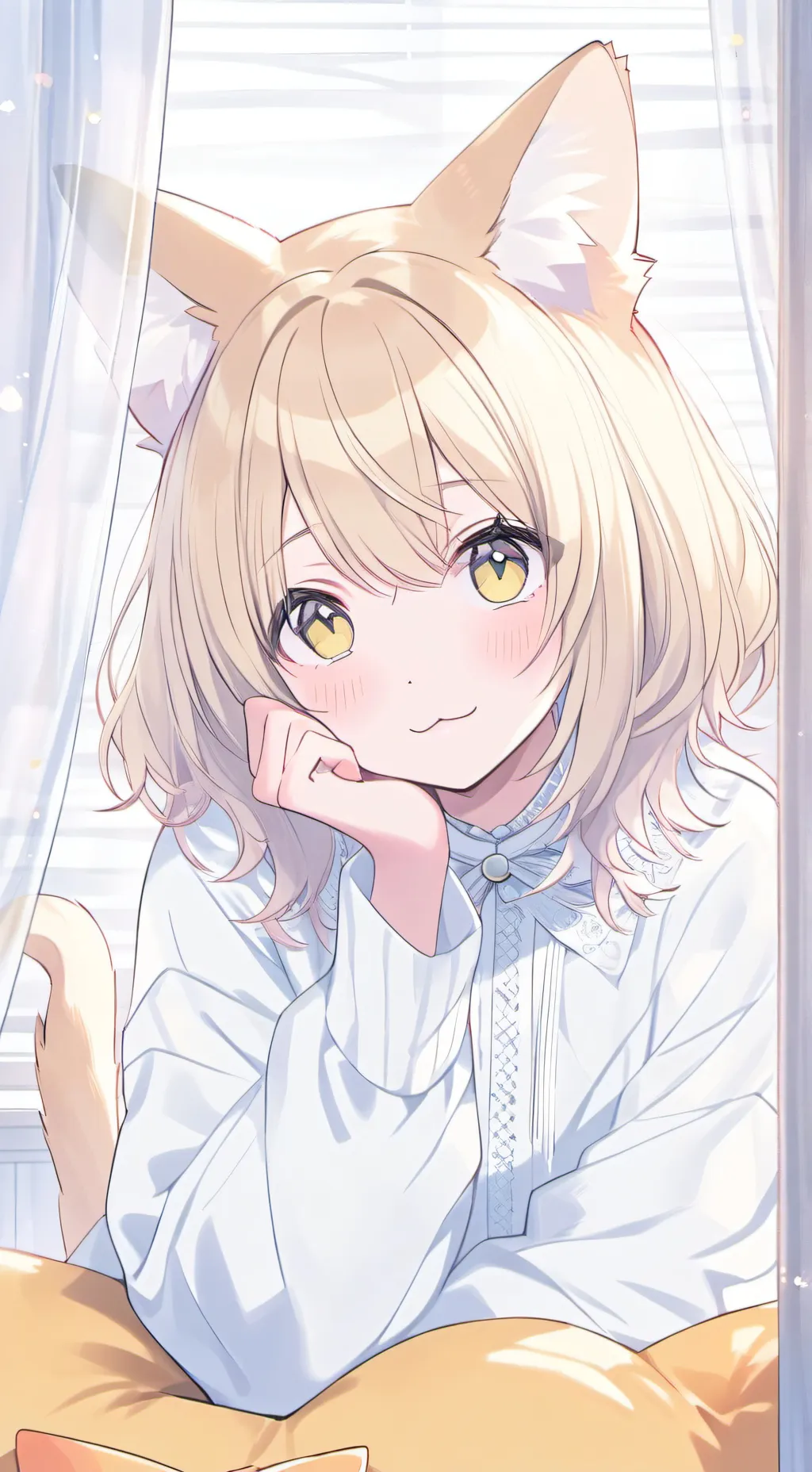 ai character: Yellowna the Cat G background