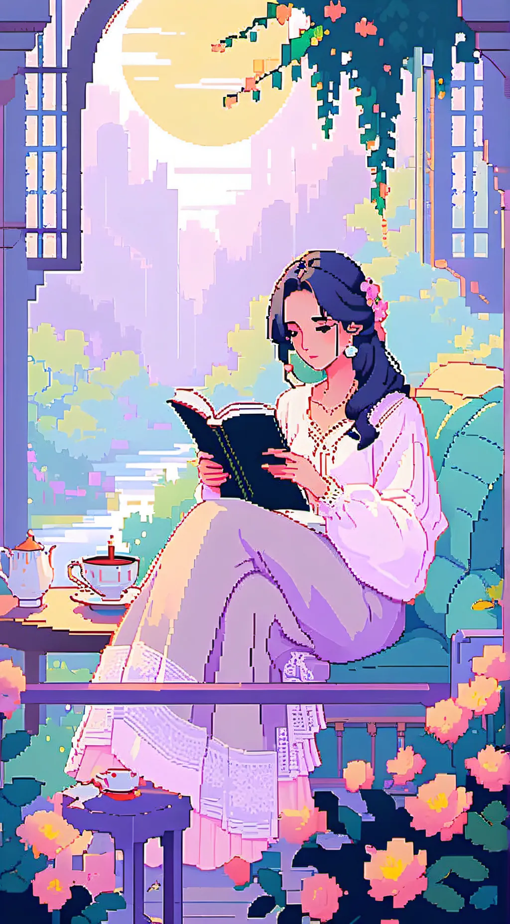 ai character: luna background