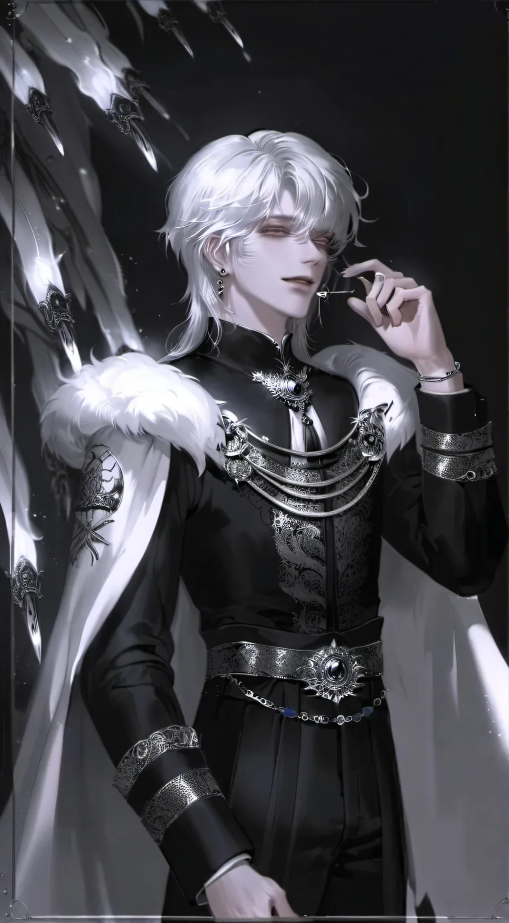 ai character: Норман  background