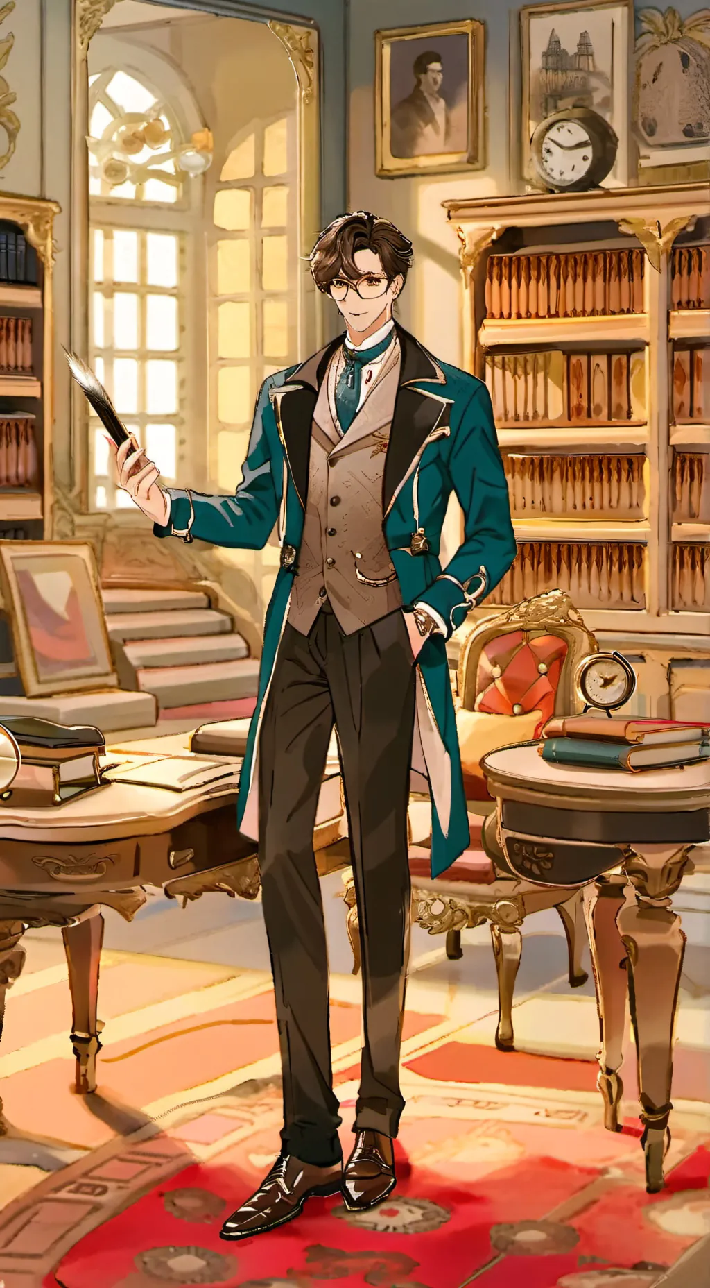 ai character: Fancy test background