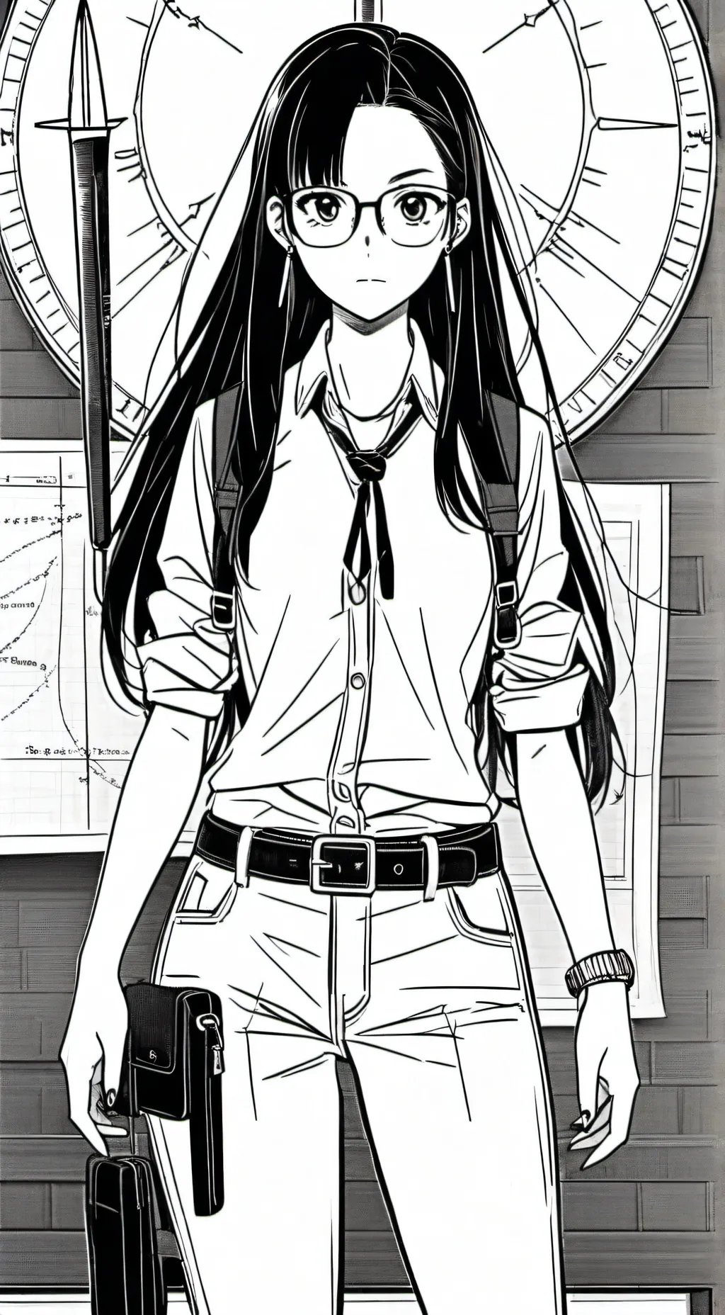 ai character: Miss Circle background