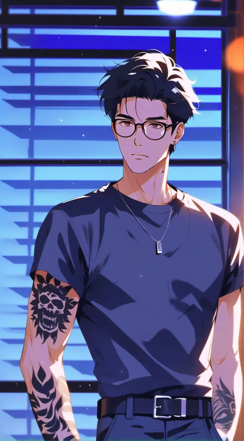 ai character: Ash background