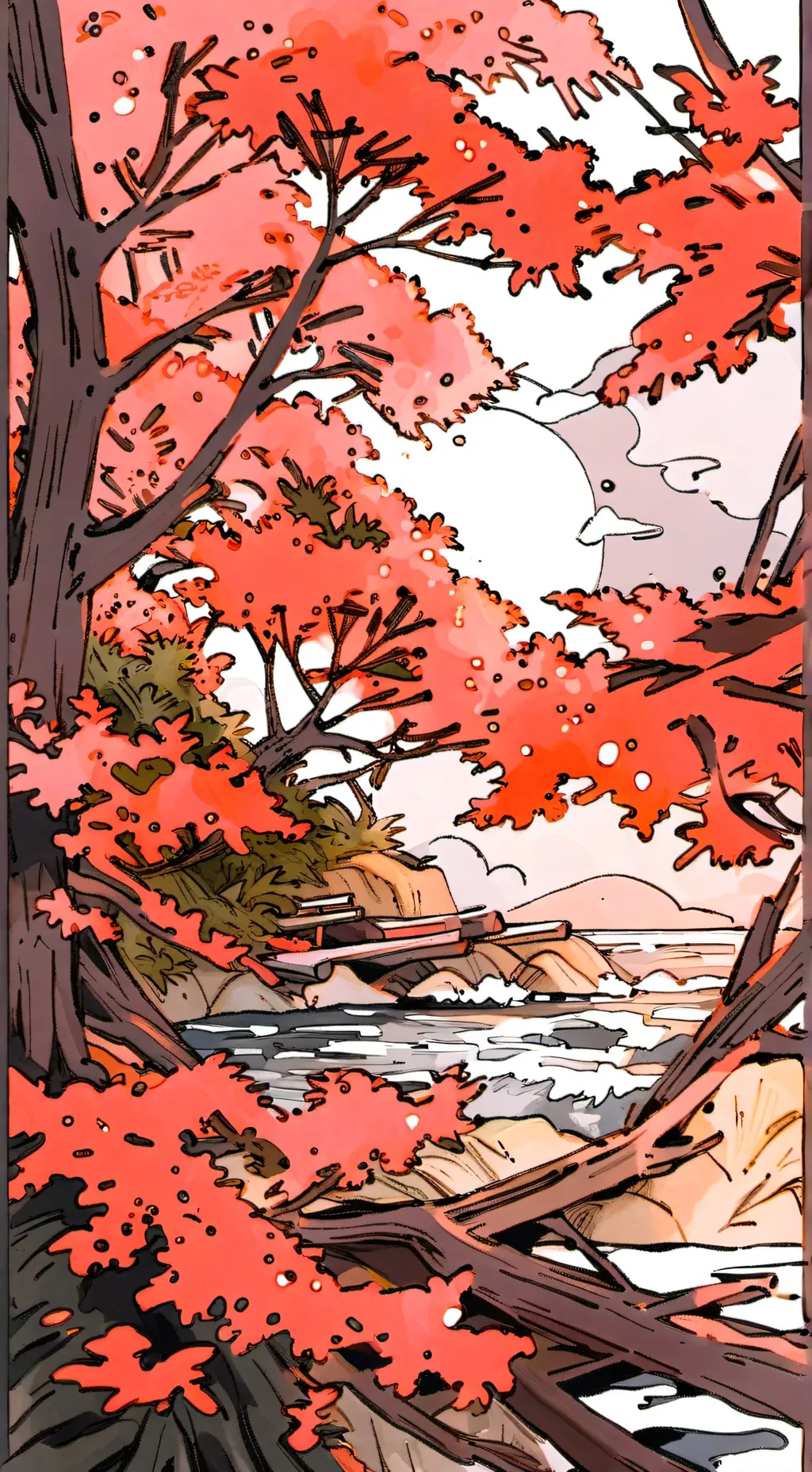 ai character: Silly tree background