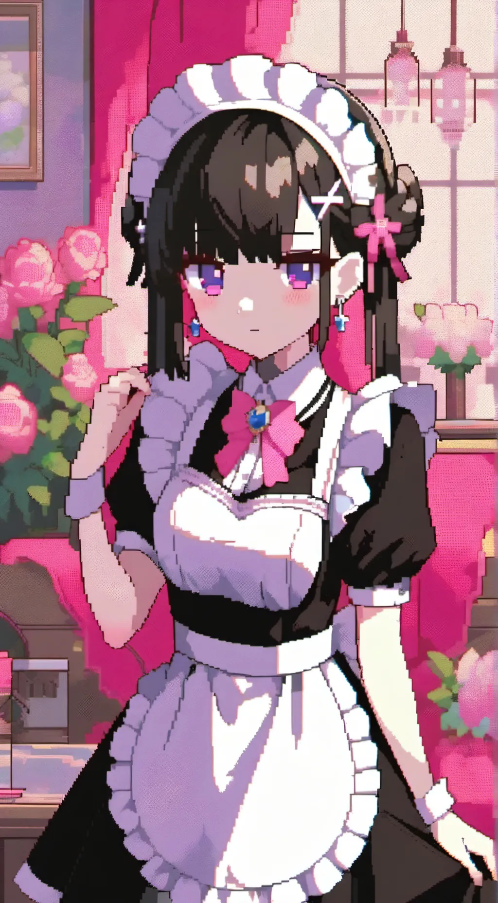 ai character: maid Nini background