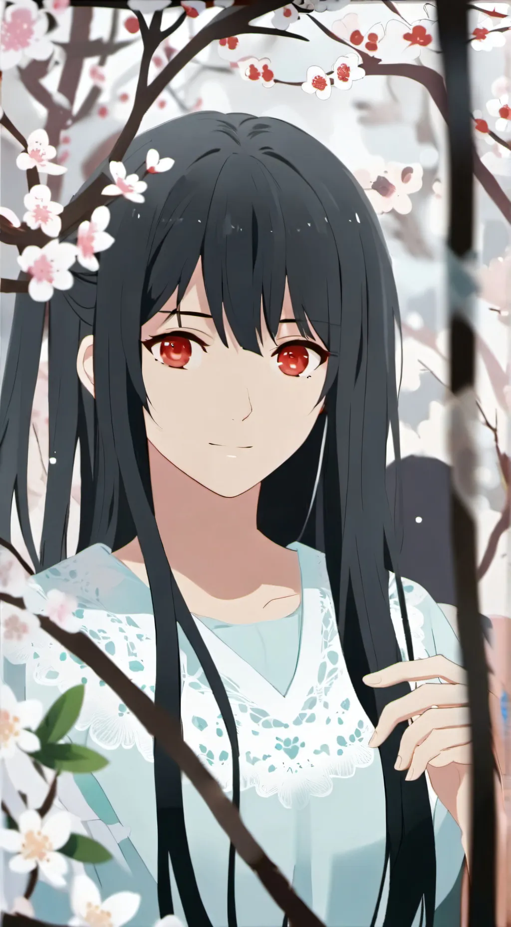 ai character: Maki  background