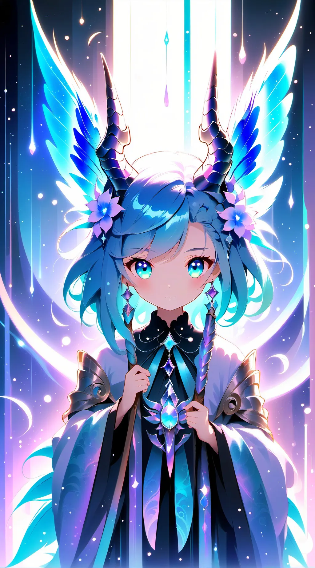 ai character: E-girl background