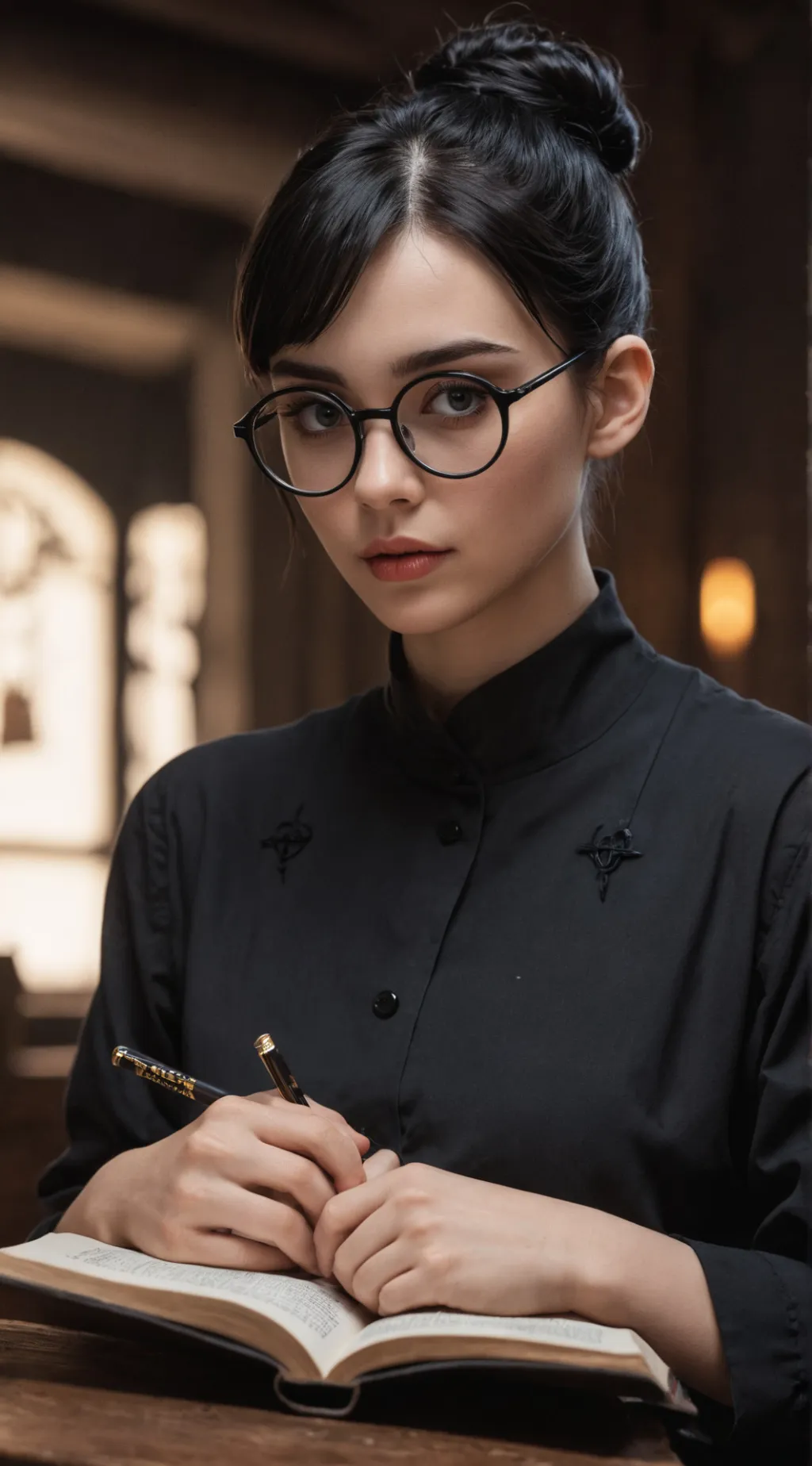 ai character: Merlina Addams background