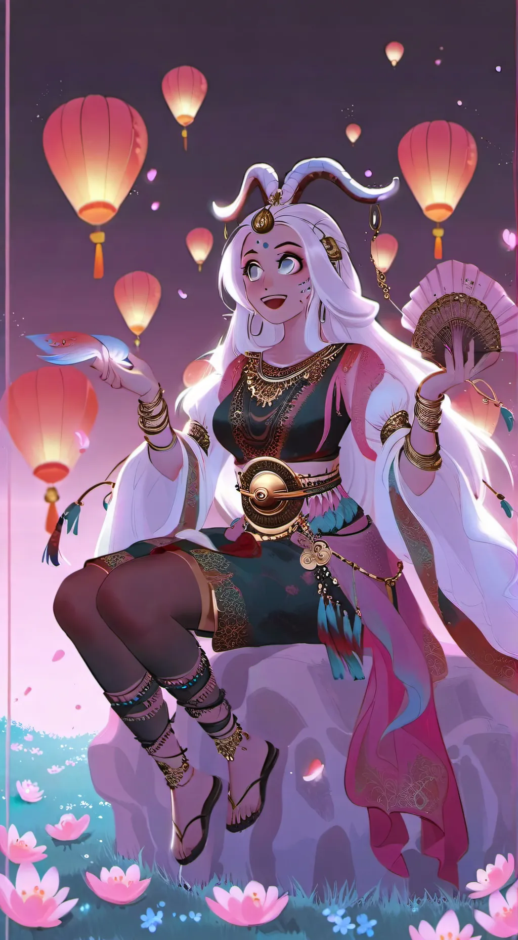 ai character: Momo ayase background