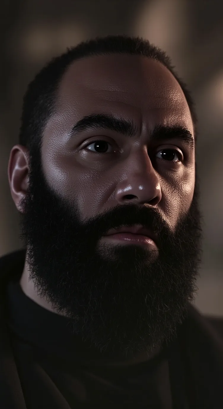 ai character: focus background