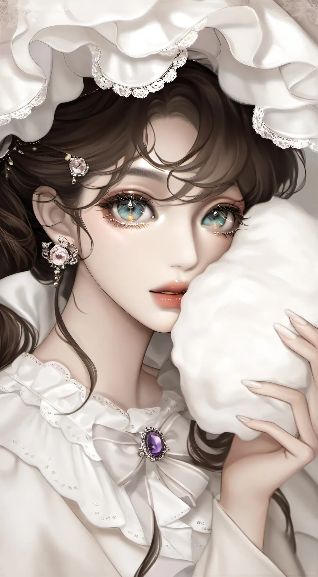 ai character: schwanenfrau background