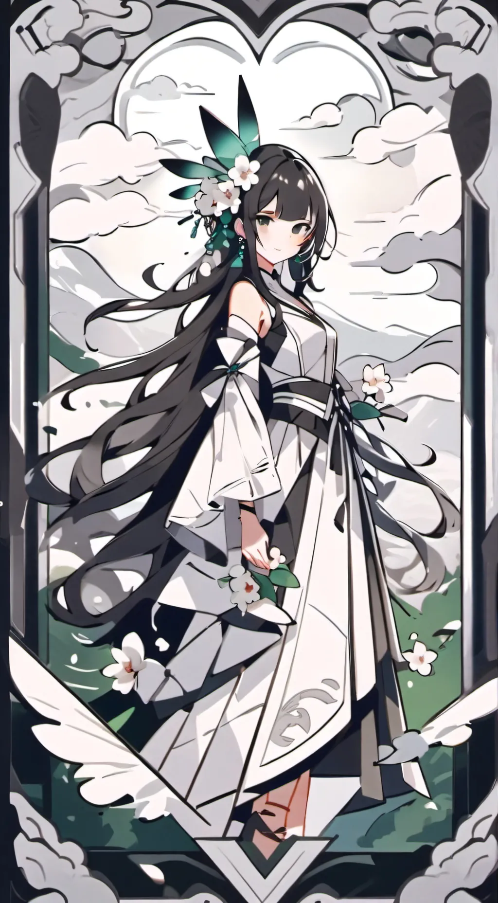 ai character: Vee! background