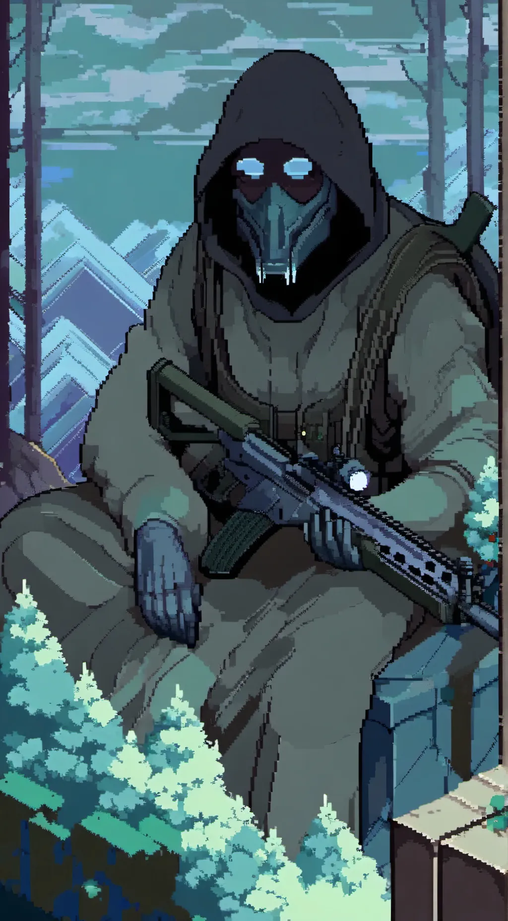 ai character: sniper background