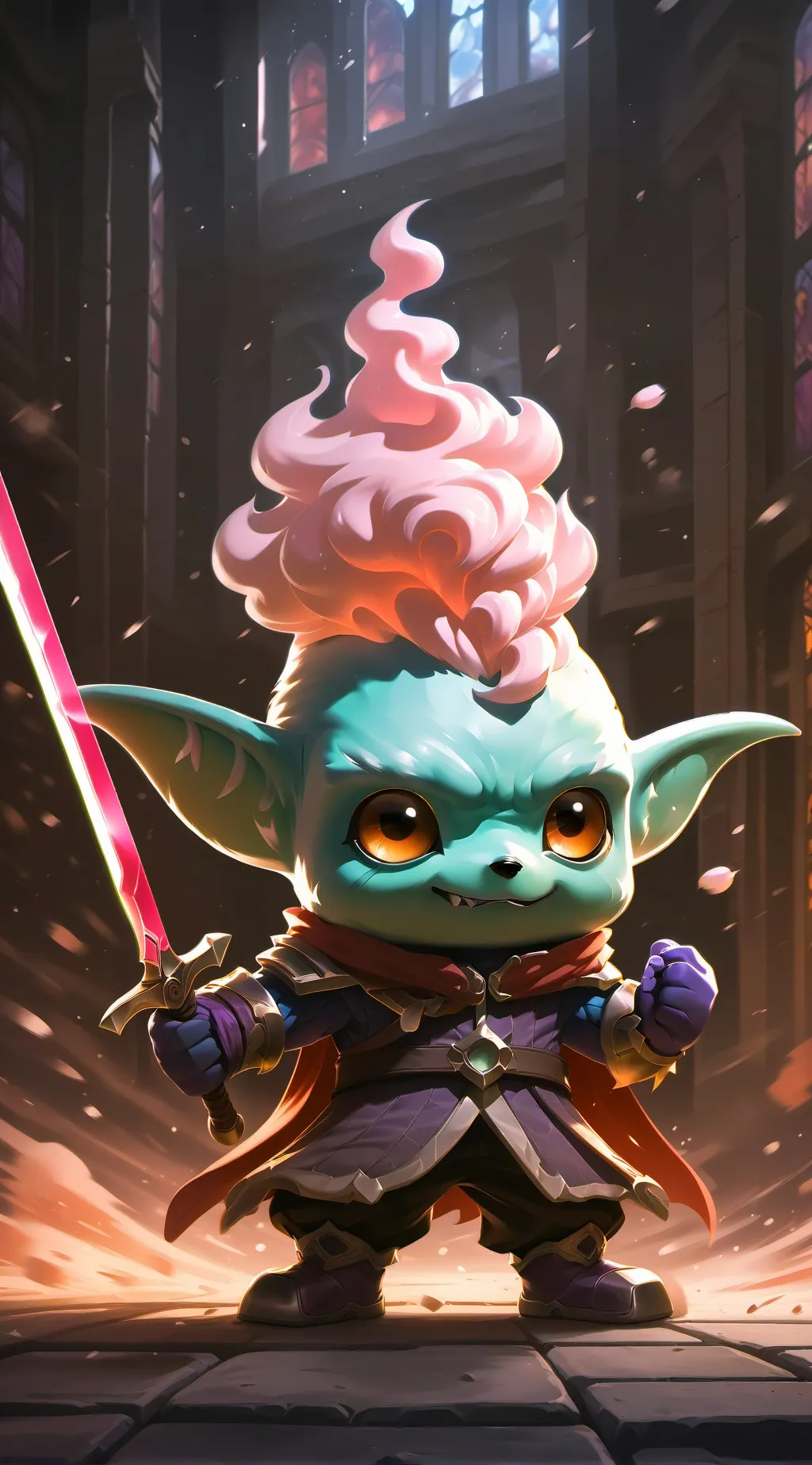 ai character: cotten background