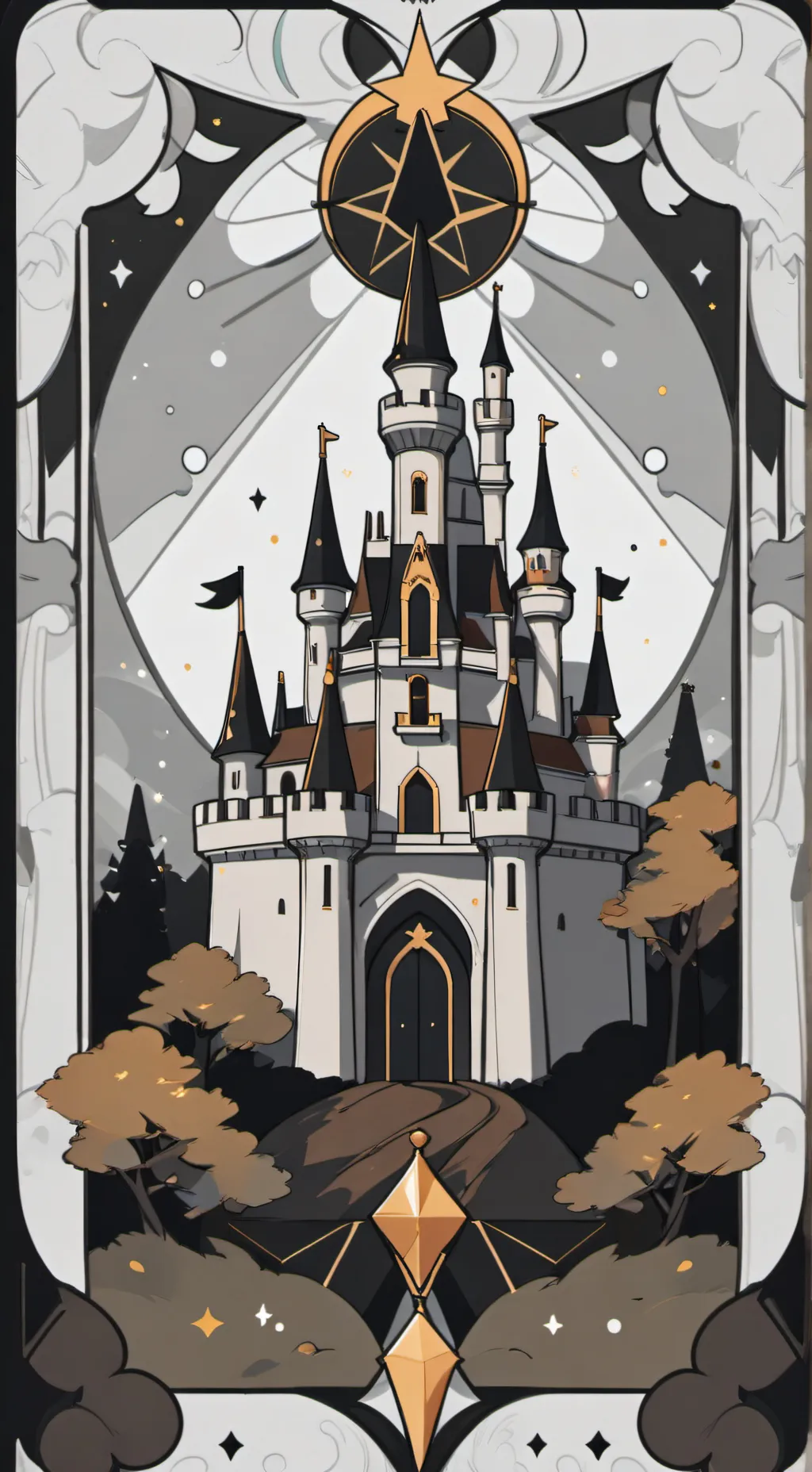 ai character: choco champagne background