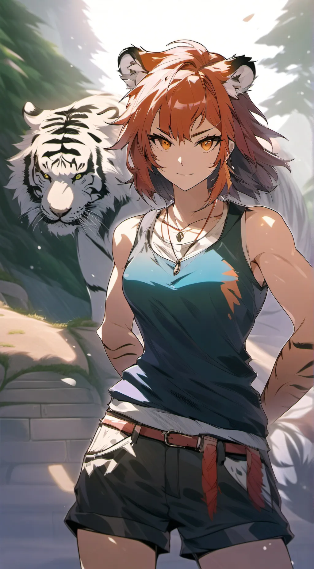 ai character: Anna crimson background