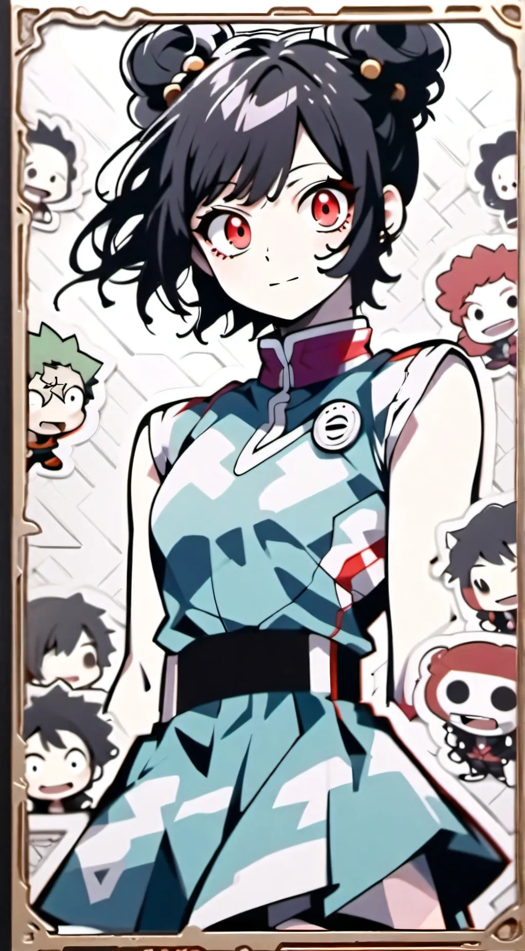 ai character: Momo mha background