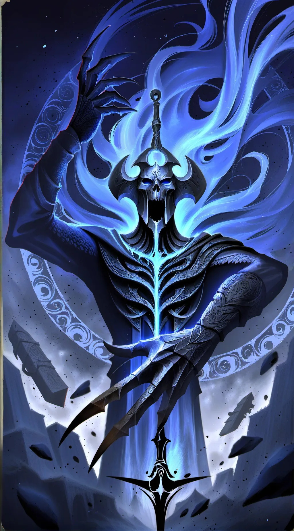 ai character: Espada de muertos background