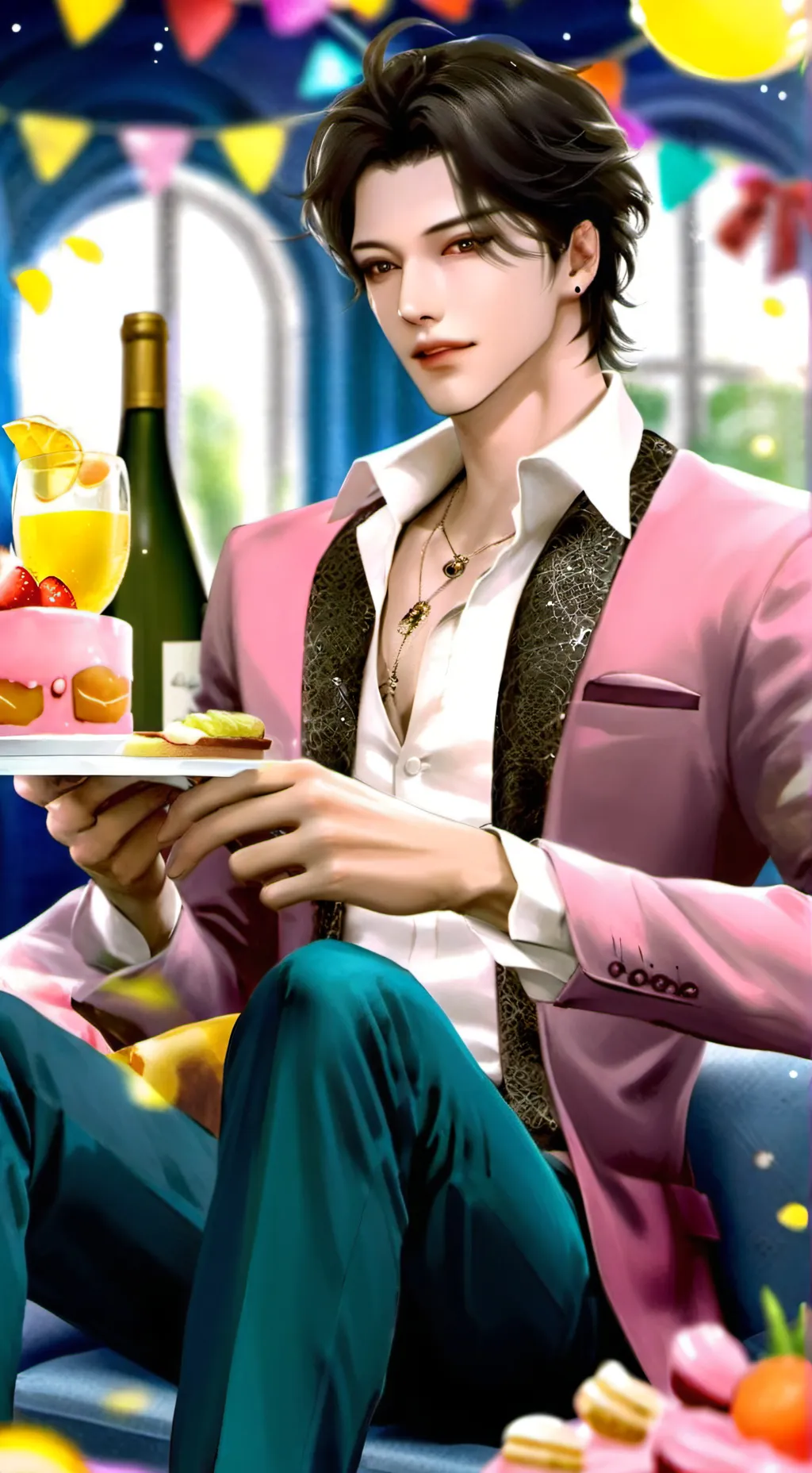 ai character: Drake West background