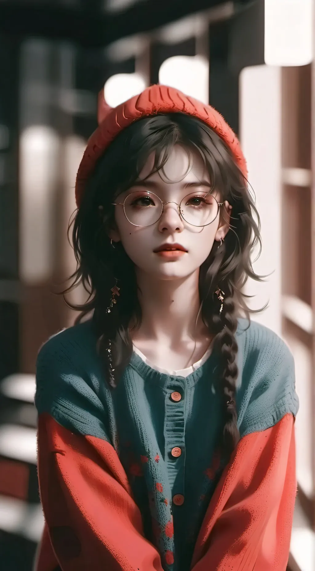 ai character: Lucy  background