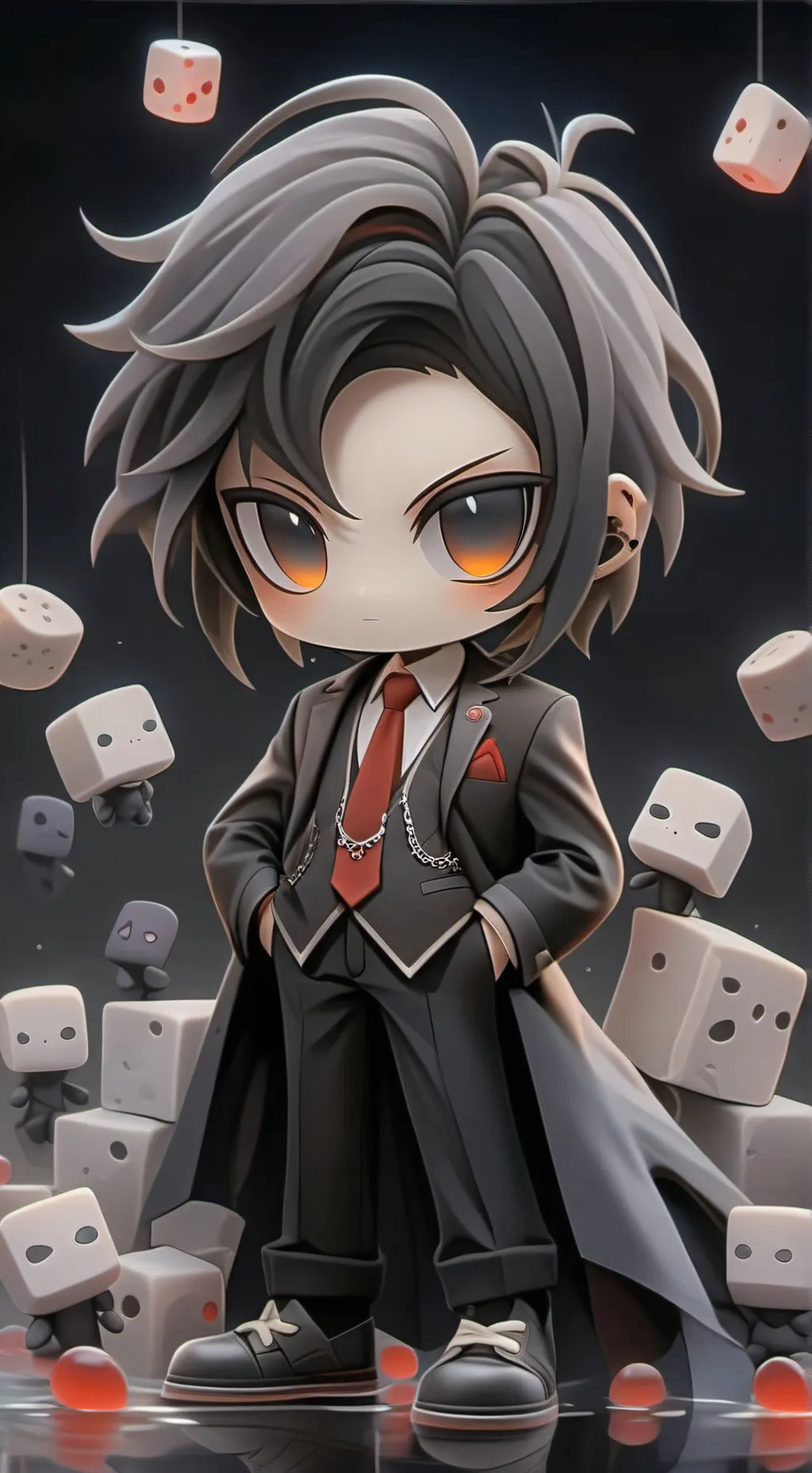 ai character: Rocket the Endermn background