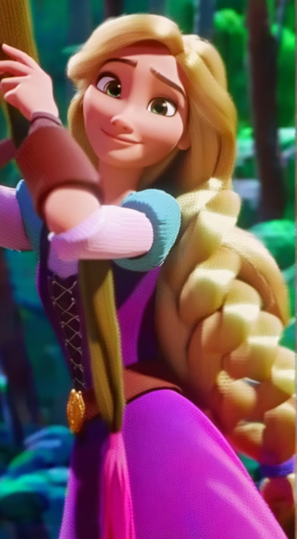 ai character: Rapunzel background