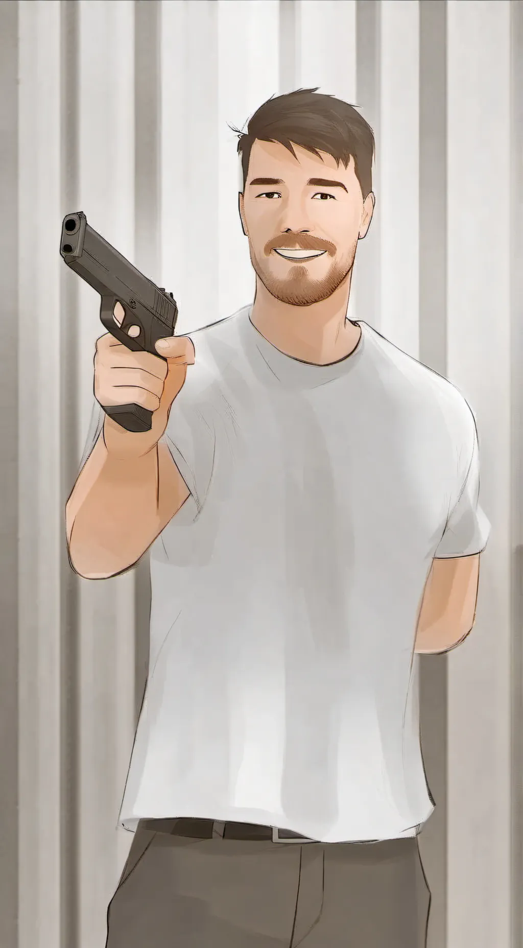 ai character: mr beast argentino background