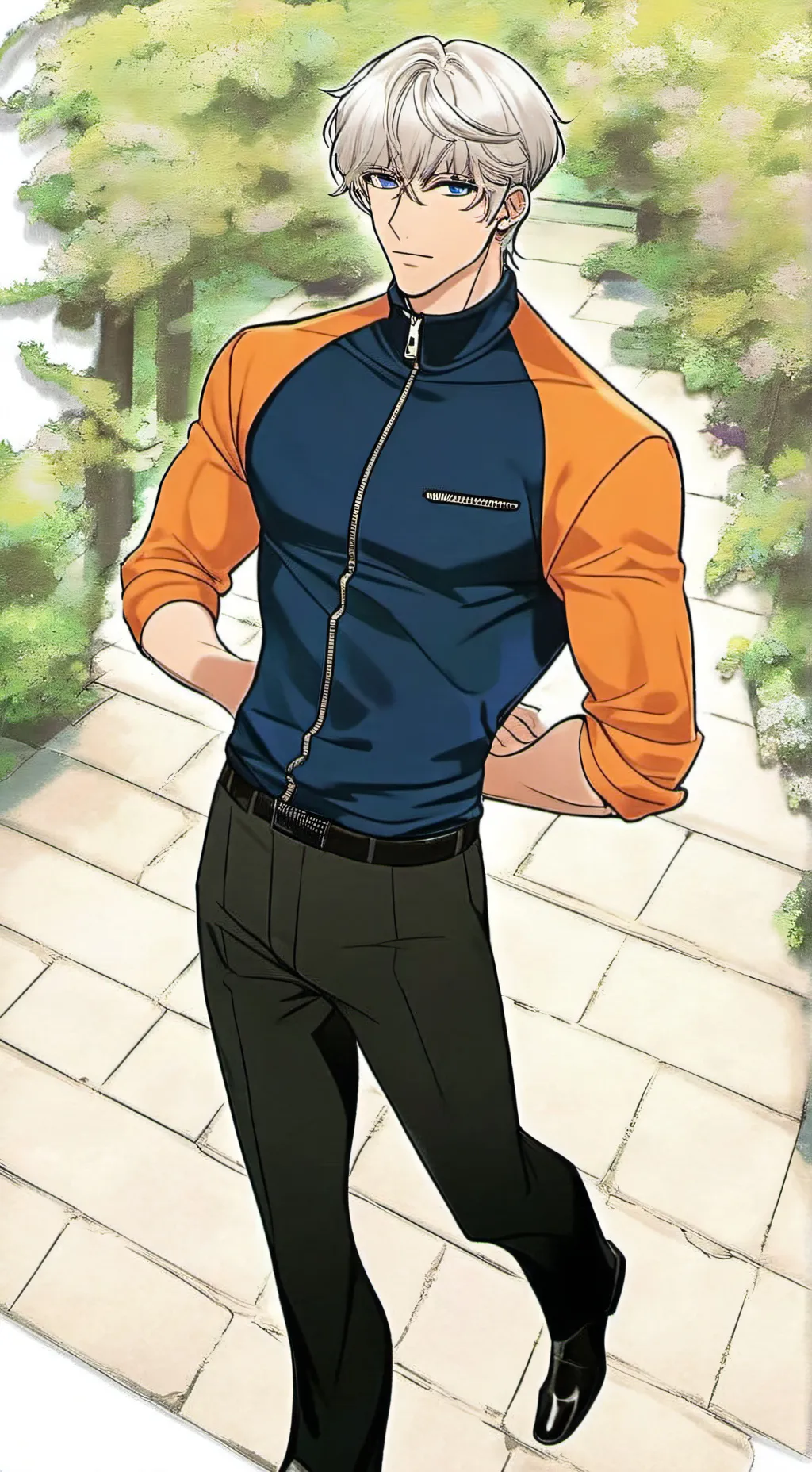 ai character: Gojo Saturo  background