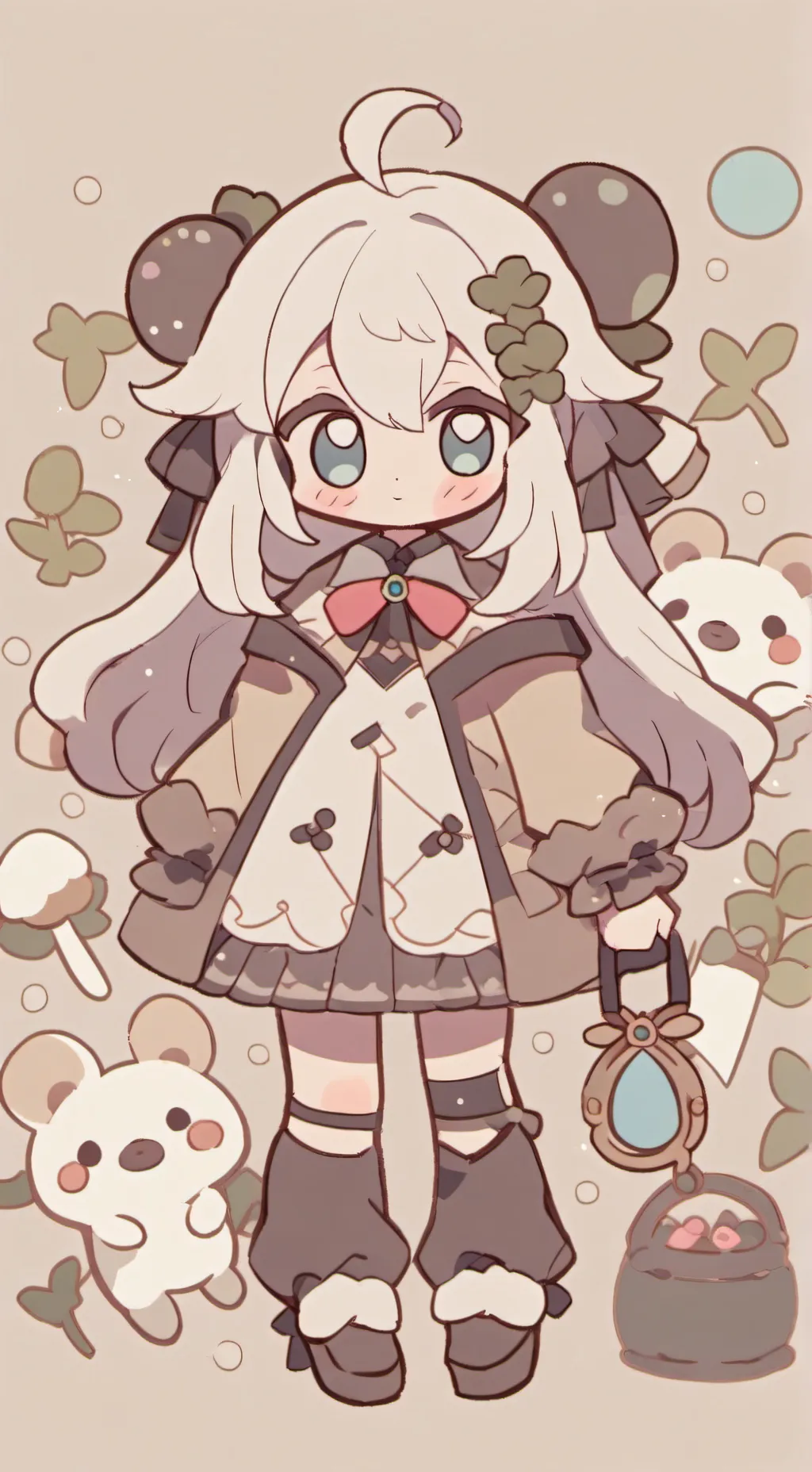 ai character: Буся🤎 background