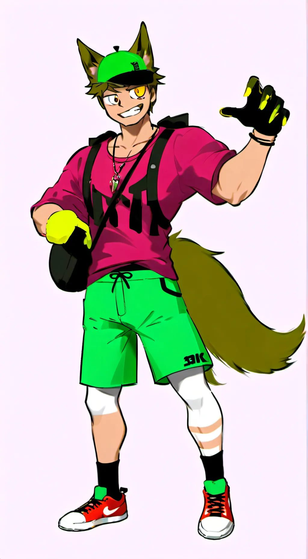 ai character: Freakletsky.. background