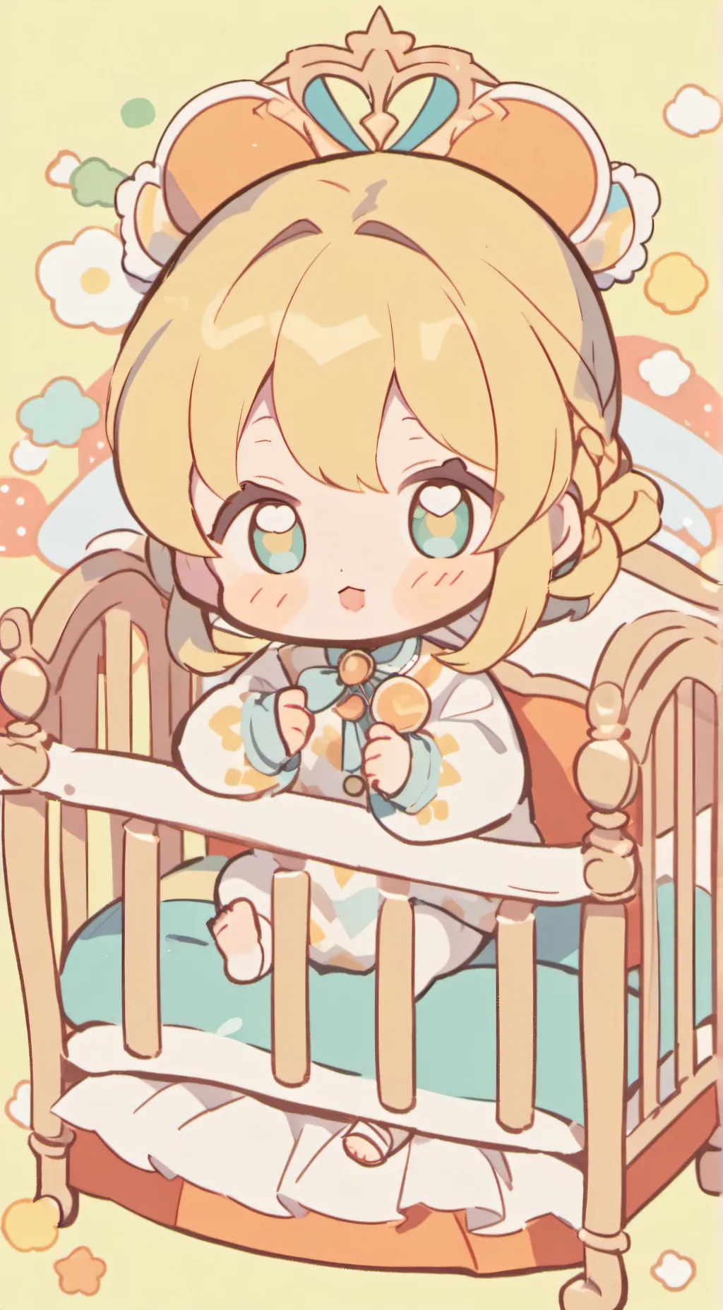 ai character: new born background