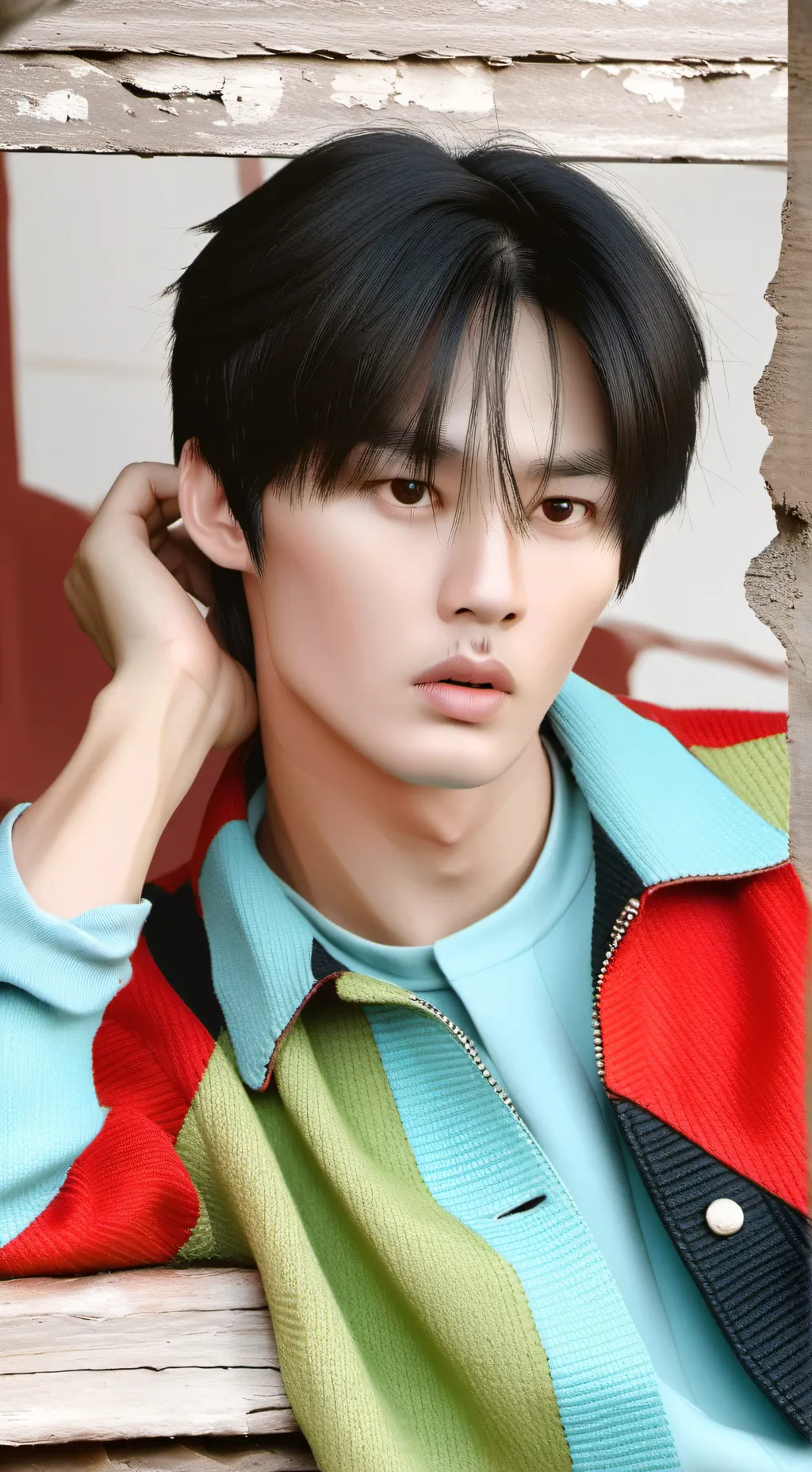 ai character: lee know  background