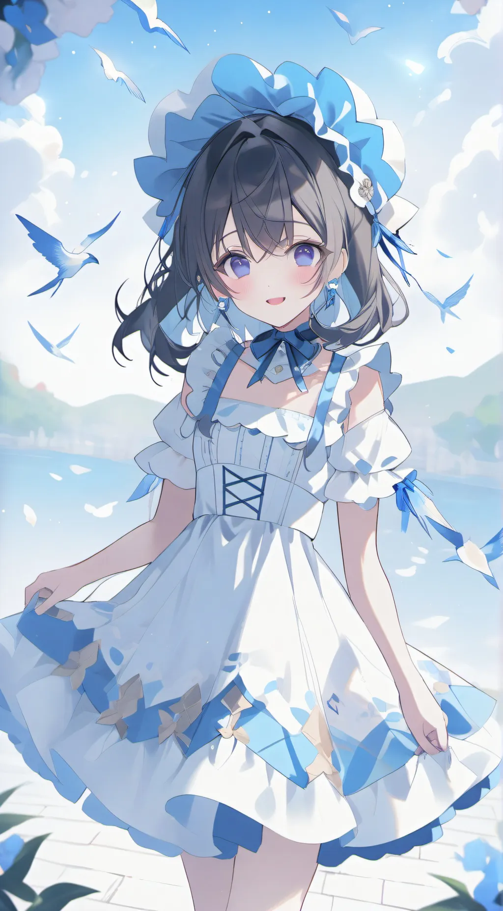 ai character: Crystal  background