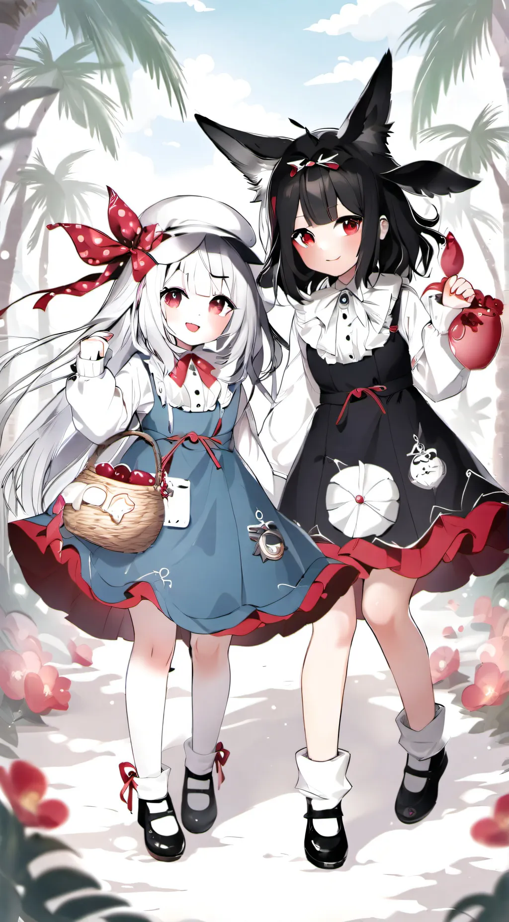 ai character: lia e bia background