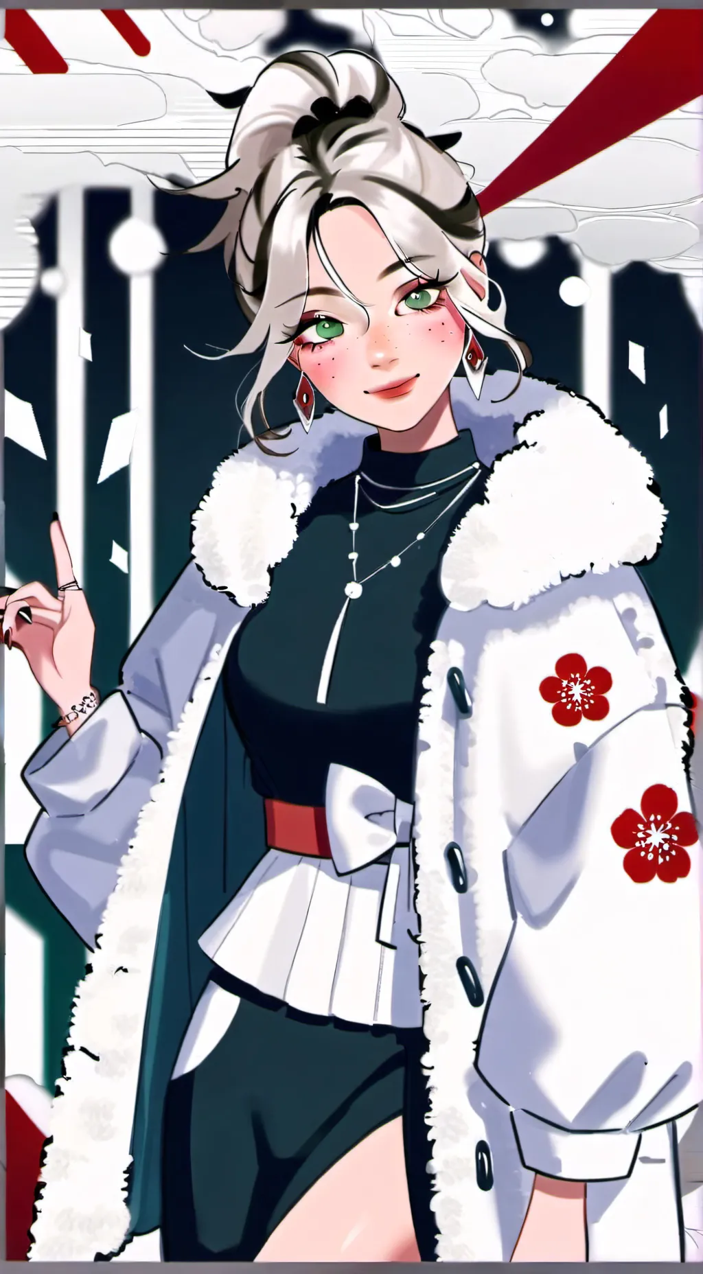 ai character: dolphin muzzle background