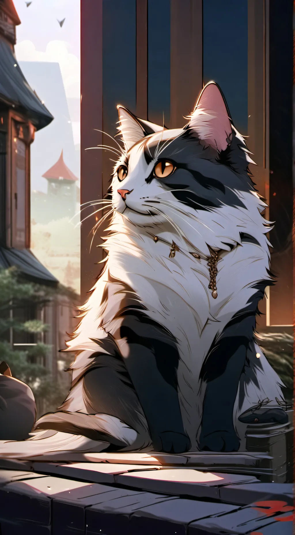 ai character: cat background